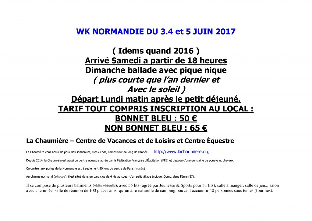 WK NORMANDIE DU 3