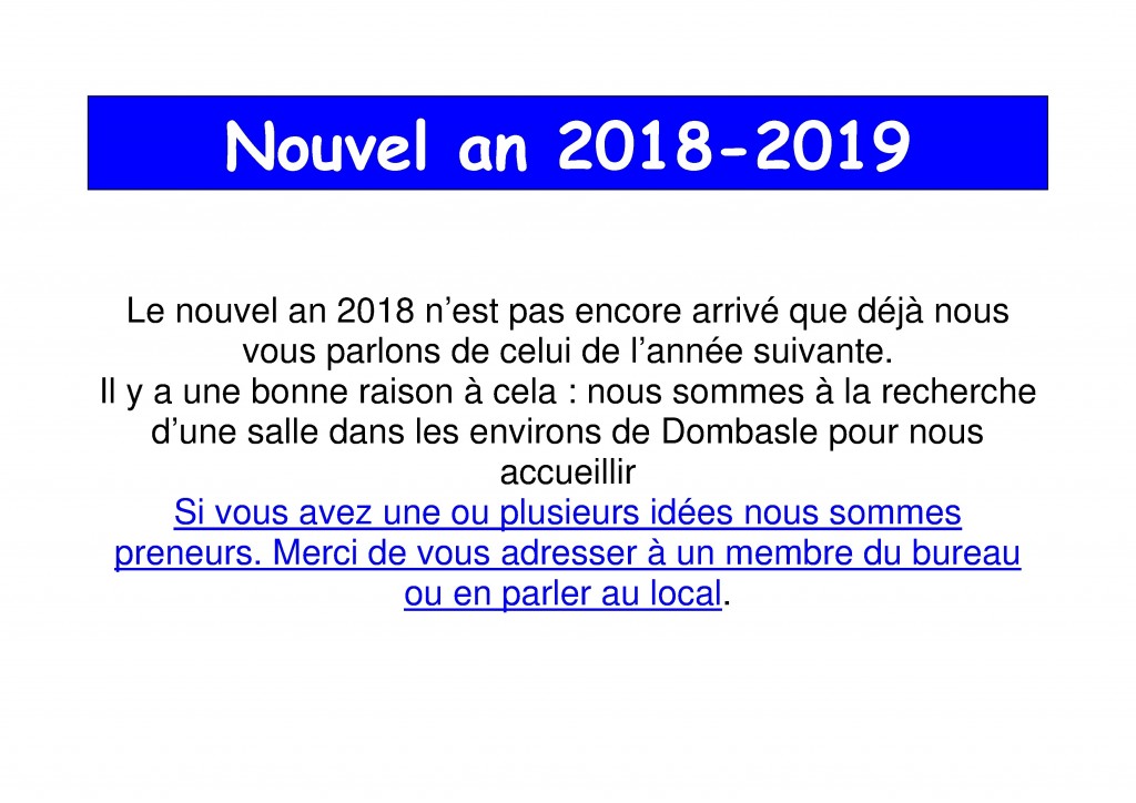 Nouvel an BB 2018